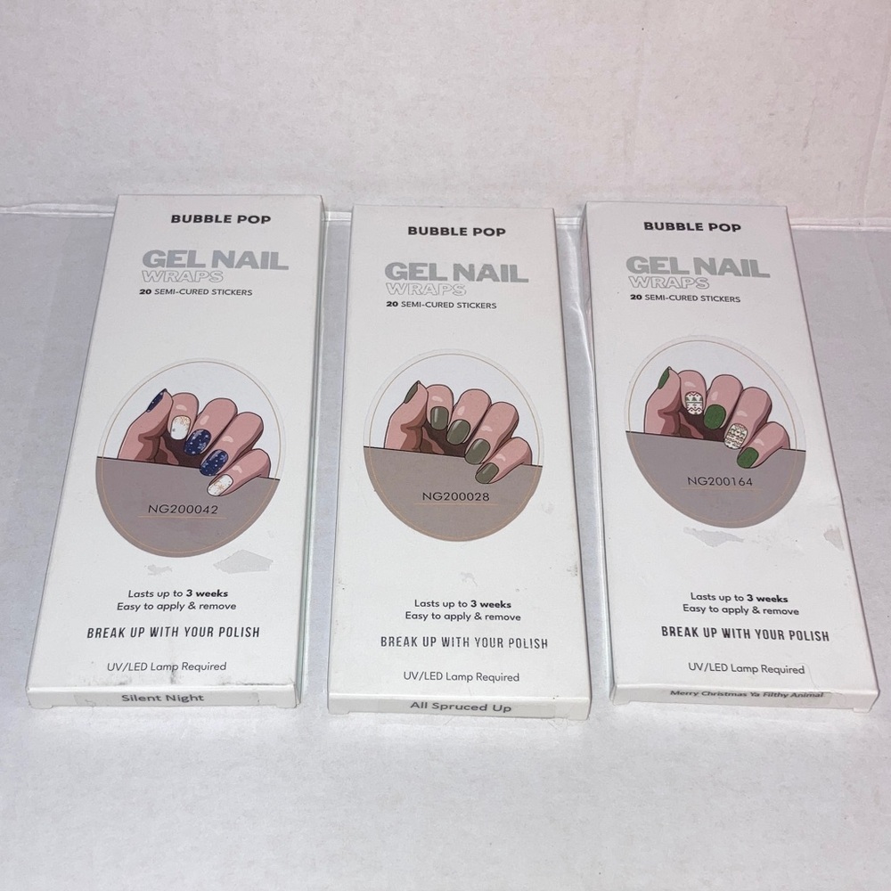 Bubble Pop Gel Nail Stickers Set - Picture 6 of 6